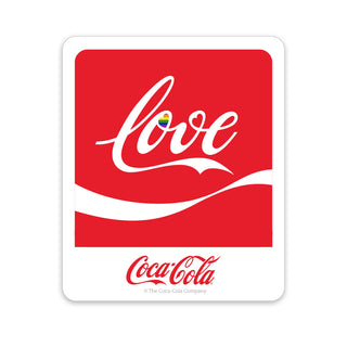 Coca-Cola Love Wave LGBTQ Pride Mini Vinyl Sticker