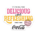 Coca-Cola Delicious Refreshing Since 1886 Mini Vinyl Sticker