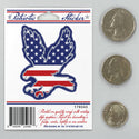 Eagle USA Flag Patriotic Mini Vinyl Sticker