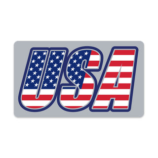 USA Flag Letters Patriotic Mini Vinyl Sticker