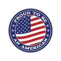 Proud To Be An American Patriotic Mini Vinyl Sticker