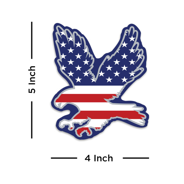 Eagle USA Flag Patriotic Vinyl Sticker