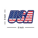 USA Flag Letters Patriotic Vinyl Sticker