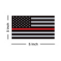 Thin Red Line Firefighter USA Flag Patriotic Vinyl Sticker