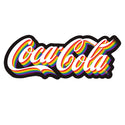 Coca-Cola Script Rainbow Outline Vinyl Sticker