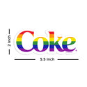 Coke Logo Rainbow LGBTQ Pride Vinyl Sticker