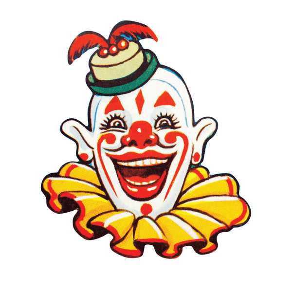 Creepy Circus Clown Funny Hat Mini Vinyl Sticker