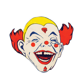 Creepy Circus Clown Crazy Hair Mini Vinyl Sticker