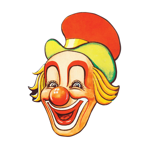 Creepy Circus Clown Top Hat Mini Vinyl Sticker