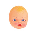 Creepy Doll Head Blonde Mini Vinyl Sticker