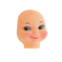 Creepy Doll Head Crazy Grin Mini Vinyl Sticker