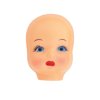 Creepy Doll Head Pouty Face Mini Vinyl Sticker