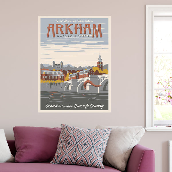 Arkham Massachusetts Lovecraft Country Travel Decal