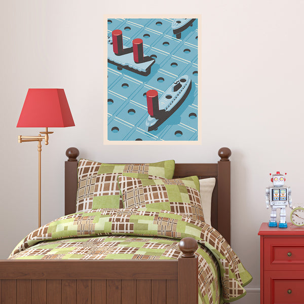 Ship Classic Board Game & Pieces Decal