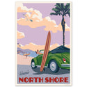 Hawaii North Shore Beach Surfing Decal