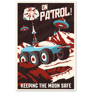 On Patrol Keeping the Moon Safe Decal