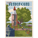 Visit the Playground Rocket Slide Edmundson Park Travel Decal
