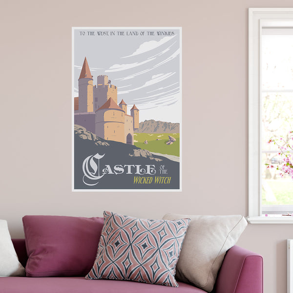 Wicked Witch Castle Travel Decal Vintage Style