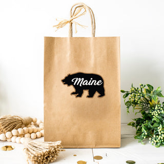 Maine Grizzly Bear Vinyl Sticker