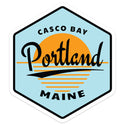 Maine Ocean Sunset Die Cut Vinyl Sticker