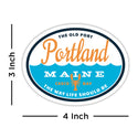 Maine Ocean Waves Portland Vinyl Sticker