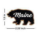 Maine Grizzly Bear Mini Vinyl Sticker