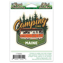 Maine Camping Time Mini Vinyl Sticker