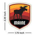 Maine Moose Mini Vinyl Sticker