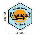 Maine Ocean Sunset Mini Vinyl Sticker