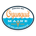 Maine Ocean Waves Mini Vinyl Sticker