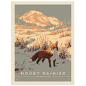 Mount Rainier National Park Washington Fox Decal