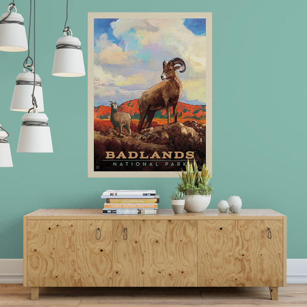 Badlands National Park South Dakota Bighorn Sheep Decal