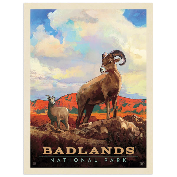 Badlands National Park South Dakota Bighorn Sheep Decal