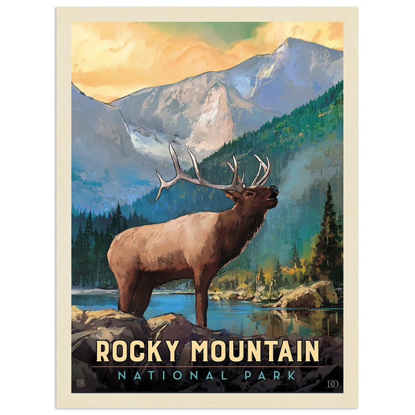 Rocky Mountain National Park Colorado Elk Decal