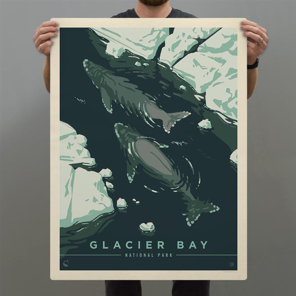 Glacier Bay National Park Alaska Whales Decal