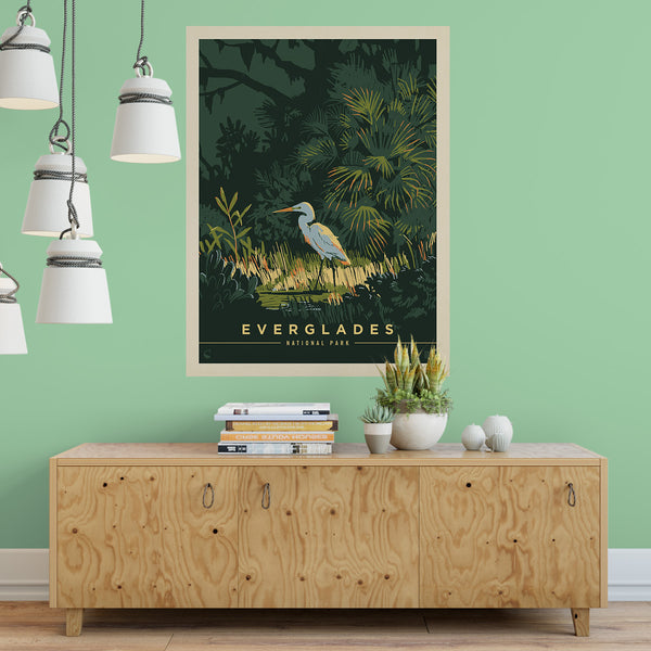 Everglades National Park Florida Egret Decal