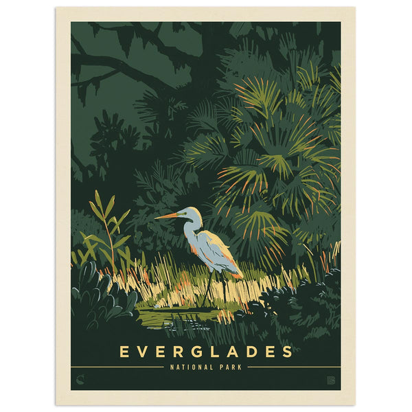 Everglades National Park Florida Egret Decal