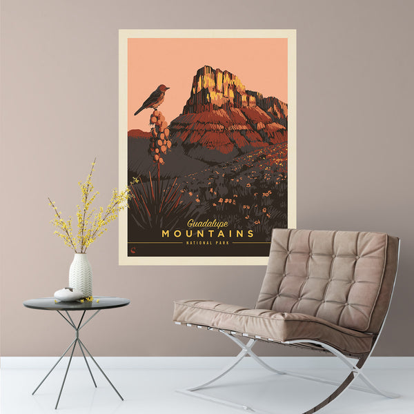 Guadalupe Mountains National Park Texas Landscape Decal