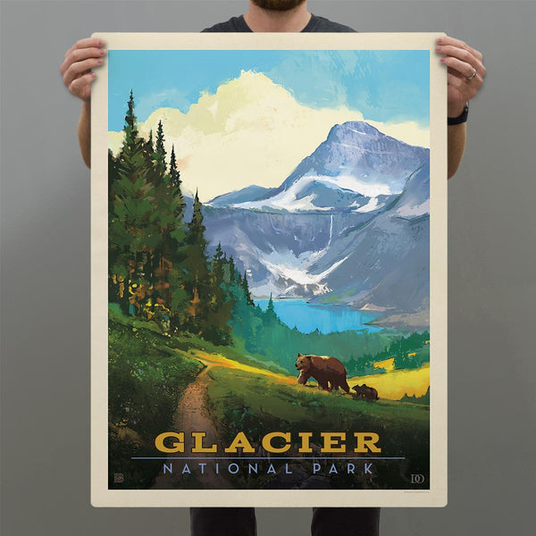 Glacier National Park Montana Bears Decal