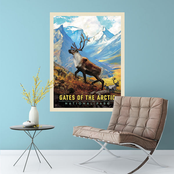 Gates of the Arctic National Park Alaska Caribou Decal