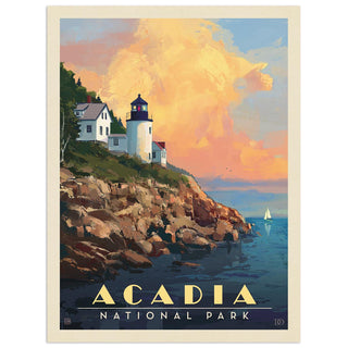 Acadia National Park Maine Lighthouse Decal
