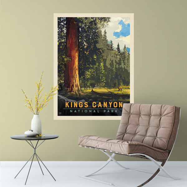 Kings Canyon National Park California Trees Decal