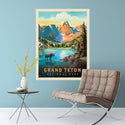 Grand Teton National Park Wyoming Lake Decal