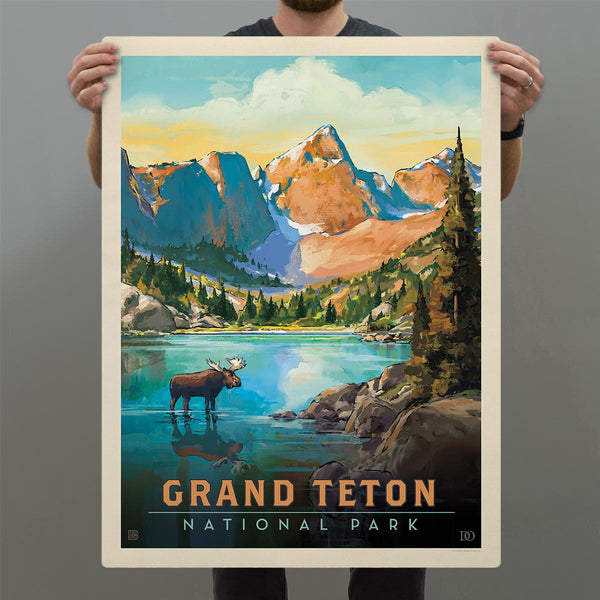 Grand Teton National Park Wyoming Lake Decal