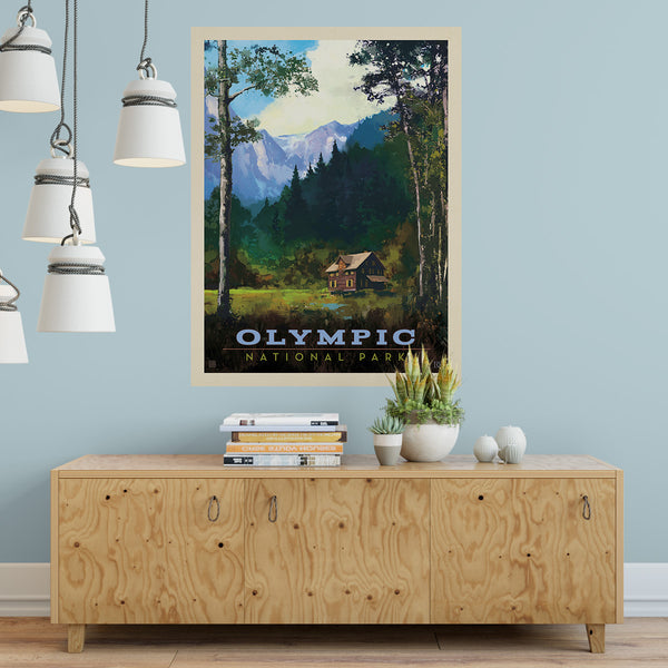 Olympic National Park Washington Lodge Decal