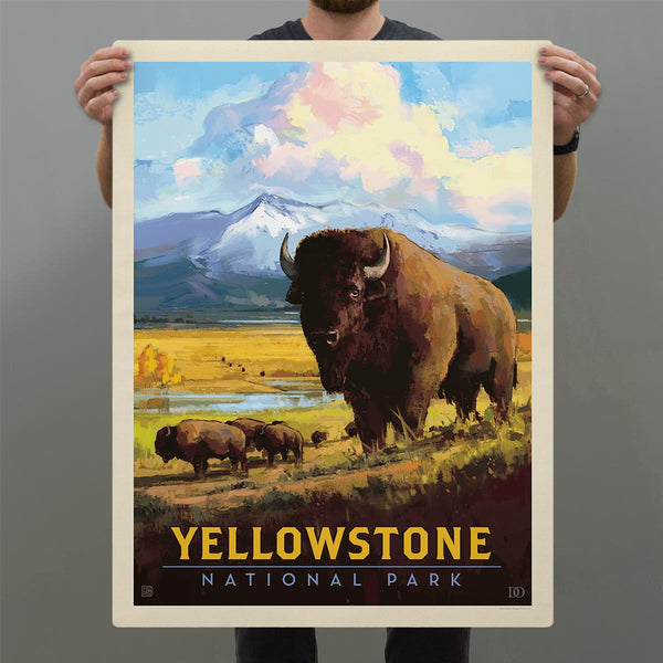 Yellowstone National Park Wyoming Bison Decal