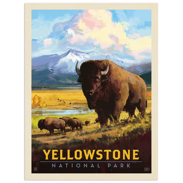 Yellowstone National Park Wyoming Bison Decal