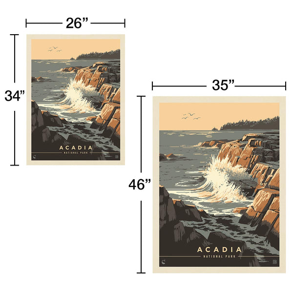 Acadia National Park Maine Breakers Decal