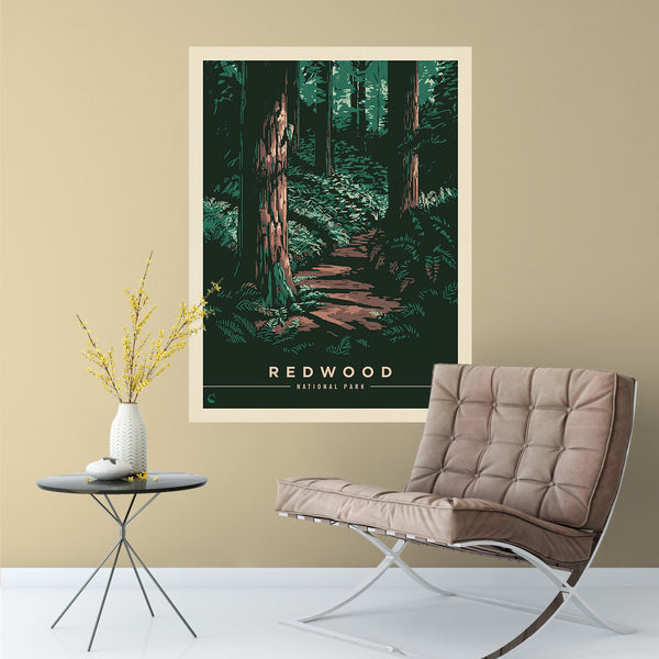 Redwood National Park California Path Decal