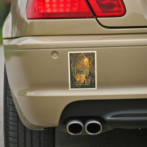 Congaree National Park South Carolina Egrets Vinyl Sticker